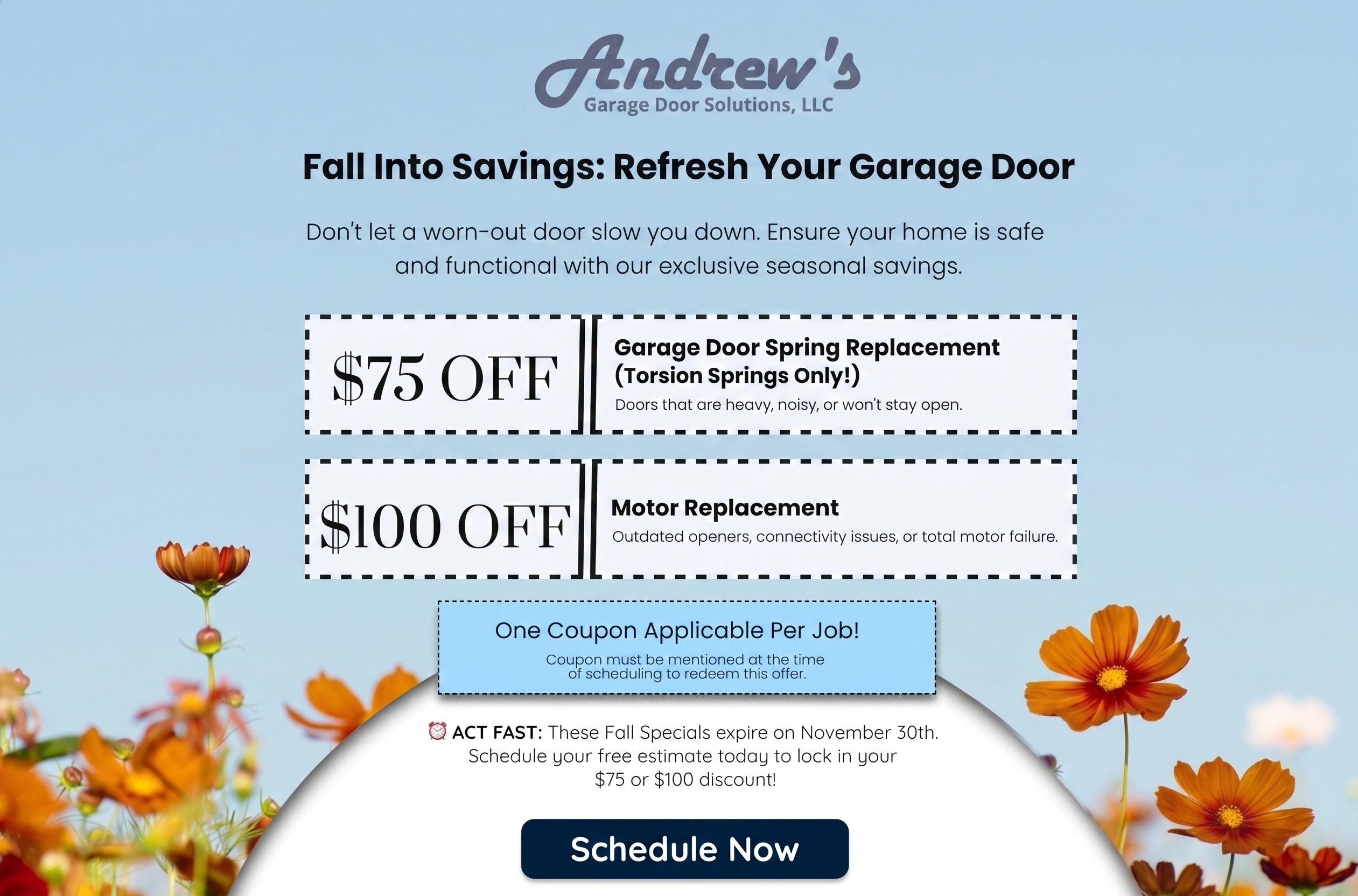 fall promo